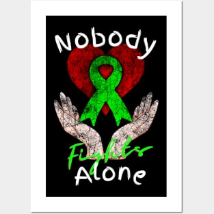 Nobody Fights Alone Mental Health Support Posters and Art